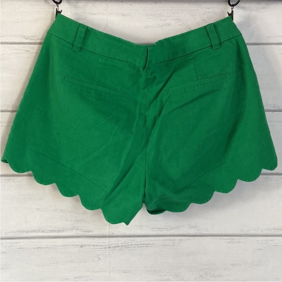 J. Crew Green Linen Blend Shorts - Picture 3 of 5